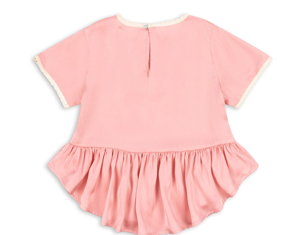 Konges Sløjd A/S WOVEN SHORT SLEEVE SHIRTS peony