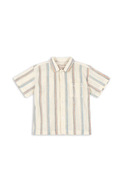 Konges Sløjd A/S Geweven Shirts Met Korte Mouwen antique white