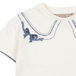Konges Sløjd A/S Jersey T-Shirts off white/bow collar