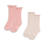 Konges Sløjd A/S Sokken rose/off white
