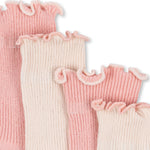 Konges Sløjd A/S Sokken rose/off white