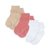 Konges Sløjd A/S Sokken sand/optic white/raspberry