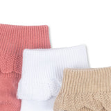 Konges Sløjd A/S Sokken sand/optic white/raspberry
