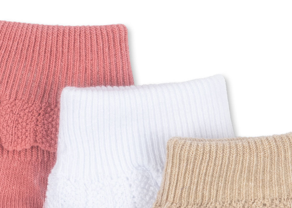 Konges Sløjd A/S Sokken sand/optic white/raspberry