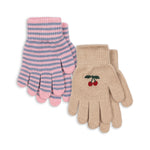 Konges Sløjd A/S Handschoenen cherry/stripe