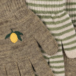 Konges Sløjd A/S Handschoenen lemon/stripe
