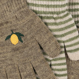 Konges Sløjd A/S Handschoenen lemon/stripe