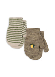 Konges Sløjd A/S Wanten lemon/stripe