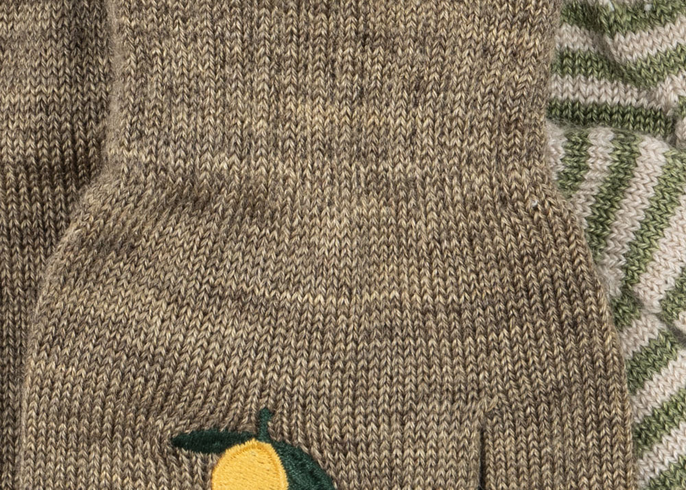 Konges Sløjd A/S Wanten lemon/stripe