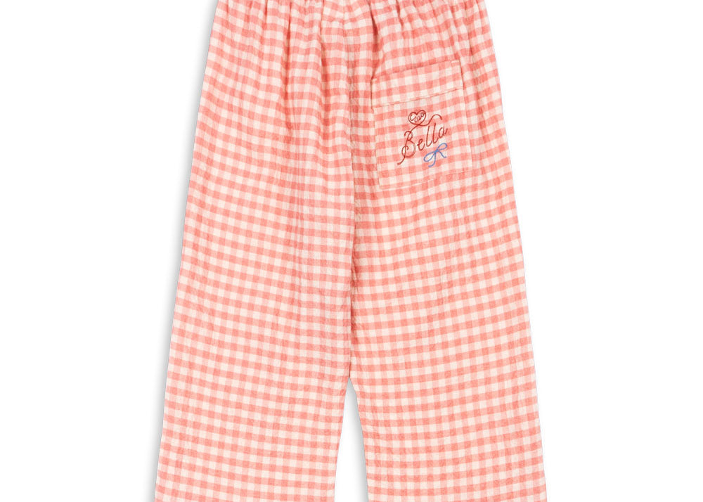 Konges Sløjd A/S Geweven Broeken peach blossom check