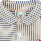 Konges Sløjd A/S Geweven Shirts Met Korte Mouwen stripe bluie
