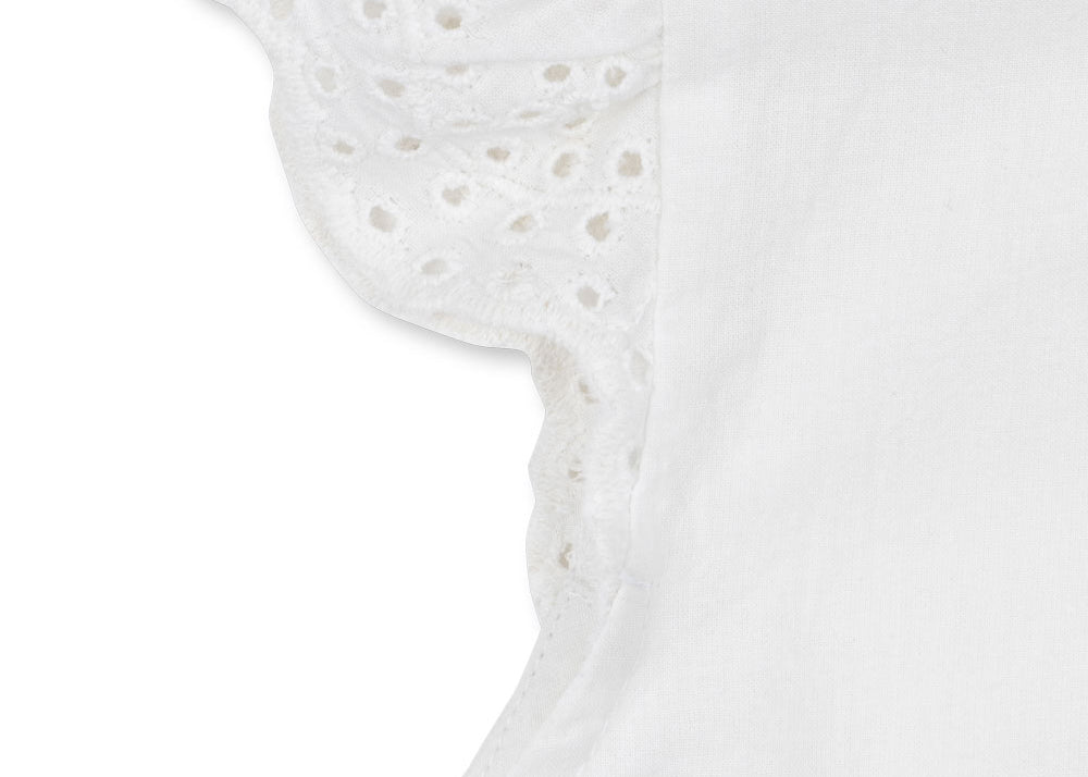Konges Sløjd A/S Geweven Shirts Met Korte Mouwen optic white