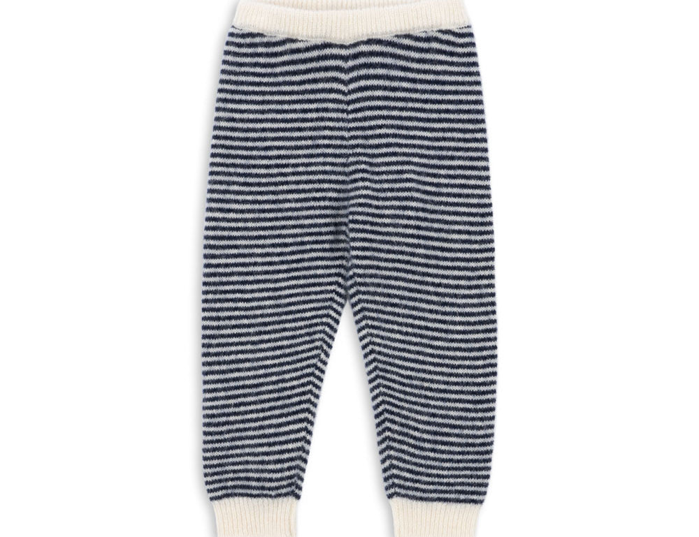 Konges Sløjd A/S KNITTED PANTS ensign blue/buttercream