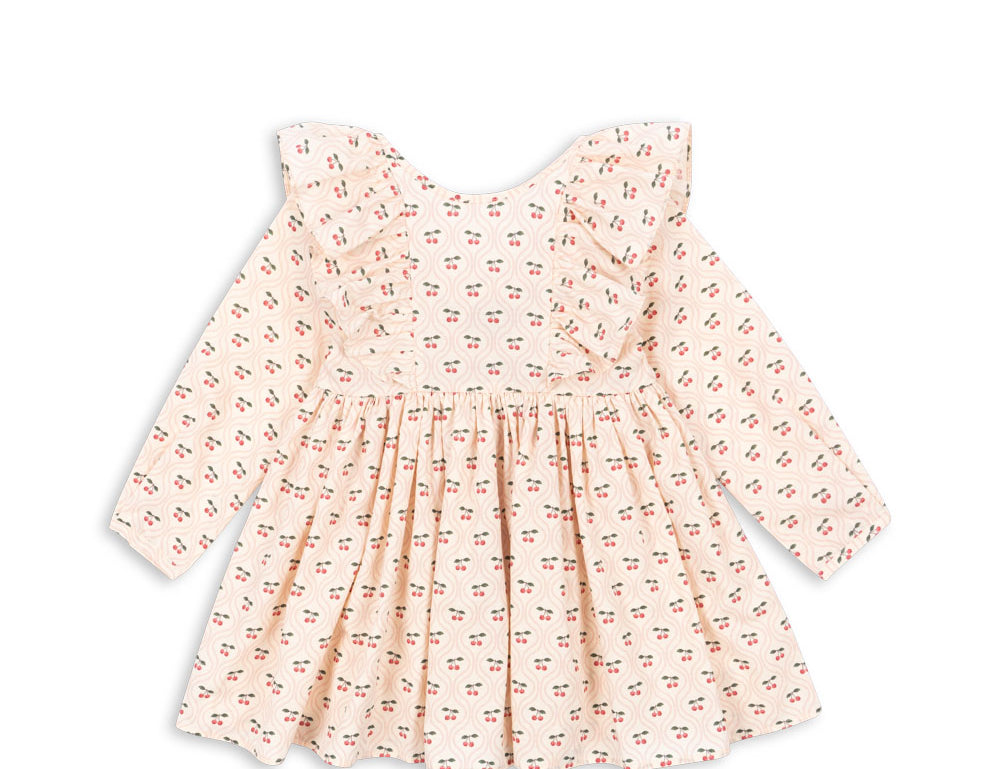 Konges Sløjd A/S WOVEN DRESSES cherry pink motif