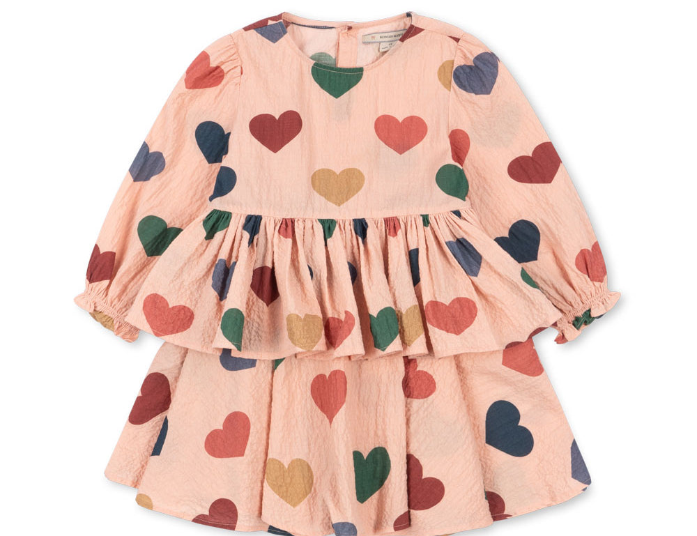 Konges Sløjd A/S WOVEN DRESSES coeur rose coloré