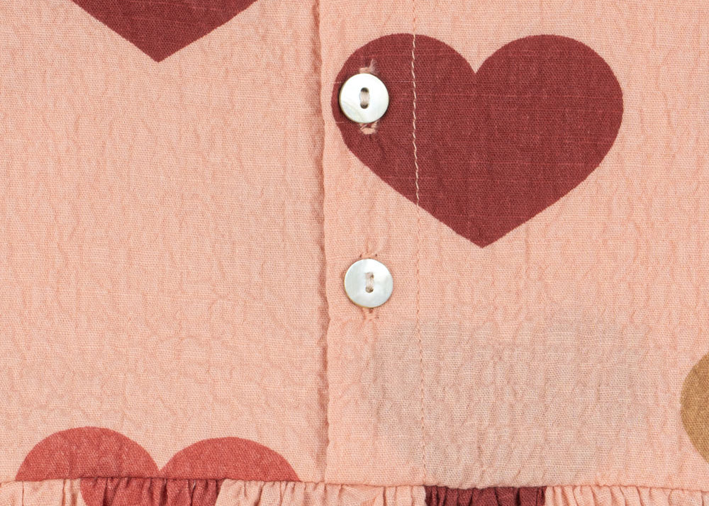 Konges Sløjd A/S Geweven Rompers En Jumpsuits coeur rose coloré