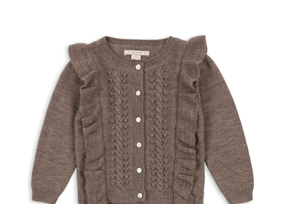 Konges Sløjd A/S Gebreide Cardigans bunny brown melange
