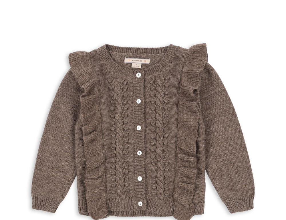 Konges Sløjd A/S KNITTED CARDIGANS bunny brown melange