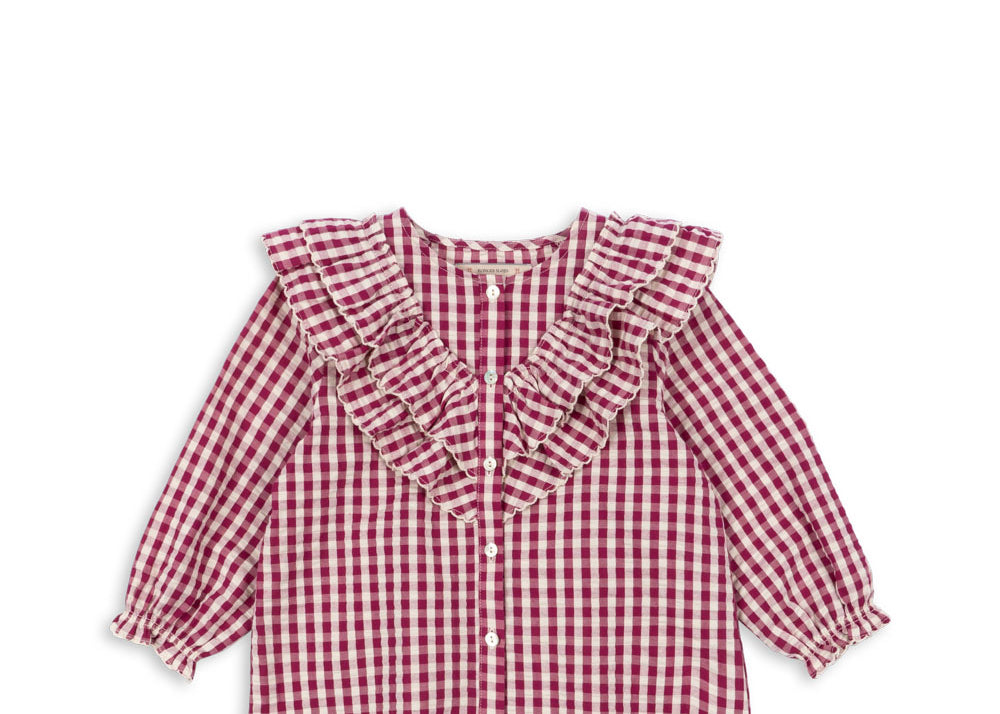 Konges Sløjd A/S Geweven Shirts sangria/butter check
