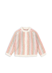 Konges Sløjd A/S Gebreide Cardigans rose stripe