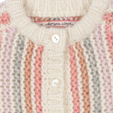 Konges Sløjd A/S Gebreide Cardigans rose stripe