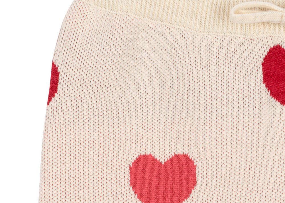 Konges Sløjd A/S Gebreide Broeken coeur coloré duo pink