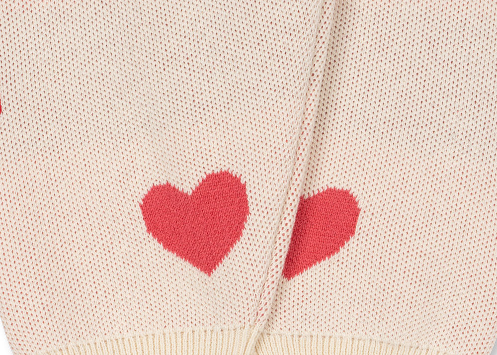 Konges Sløjd A/S Gebreide Broeken coeur coloré duo pink
