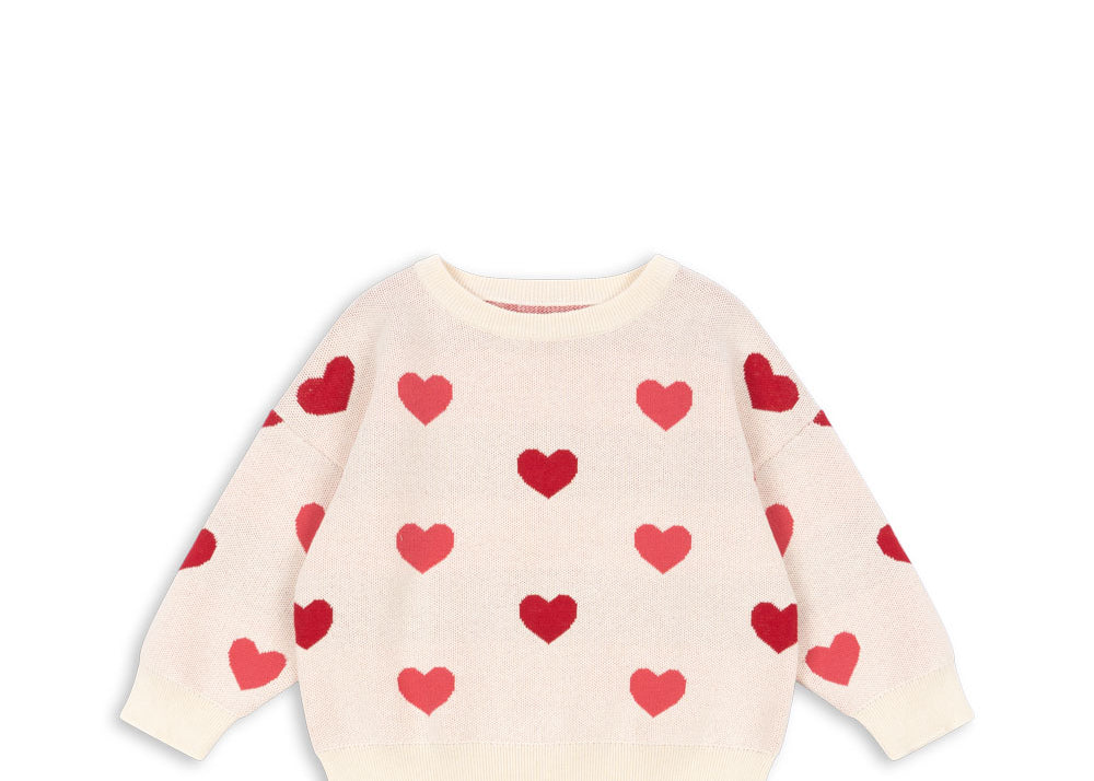 Konges Sløjd A/S Gebreide Shirts En Vesten coeur coloré duo pink