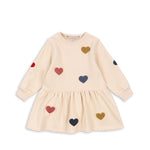 Konges Sløjd A/S Jersey Jurken multi heart