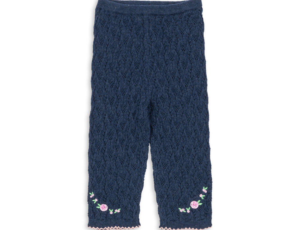Konges Sløjd A/S KNITTED PANTS ensign blue