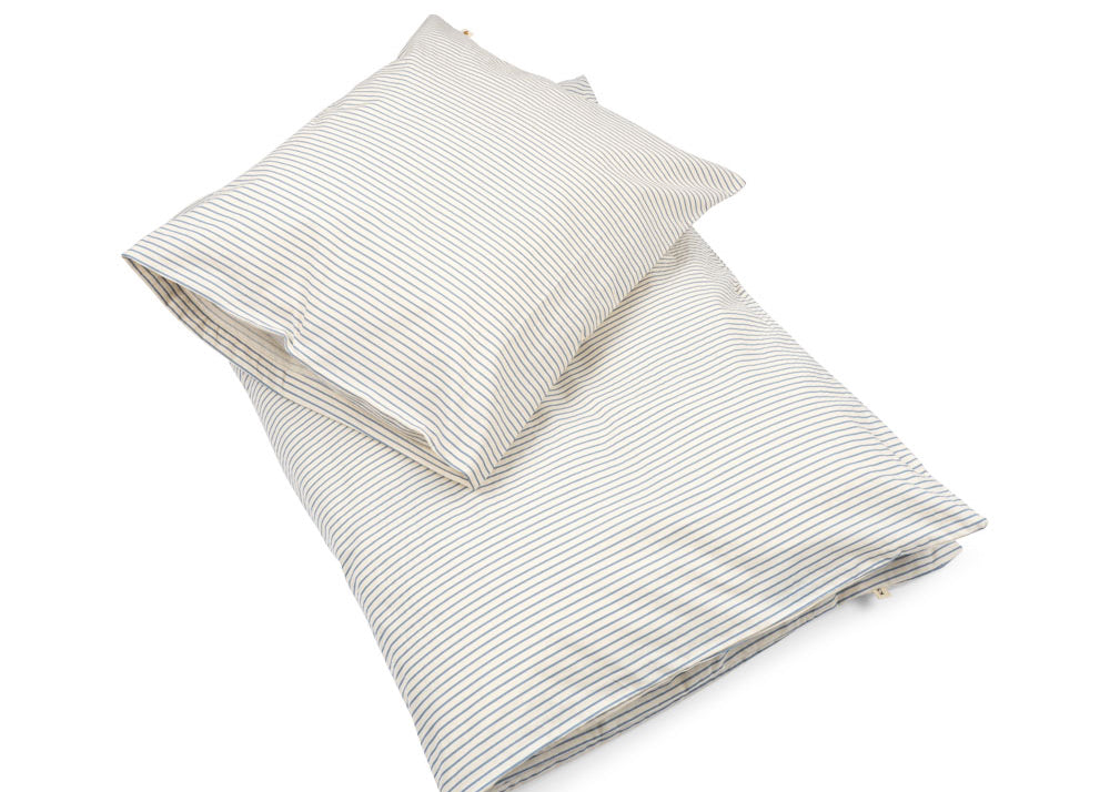 Konges Sløjd A/S Babybeddengoed stripe bluie