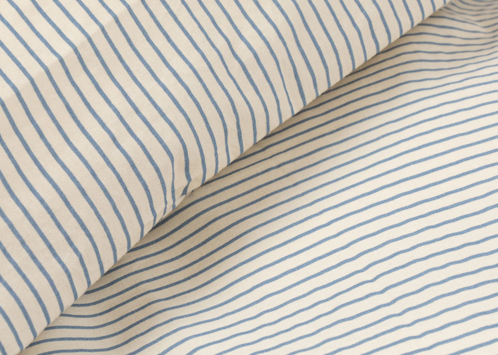 Konges Sløjd A/S Babybeddengoed stripe bluie