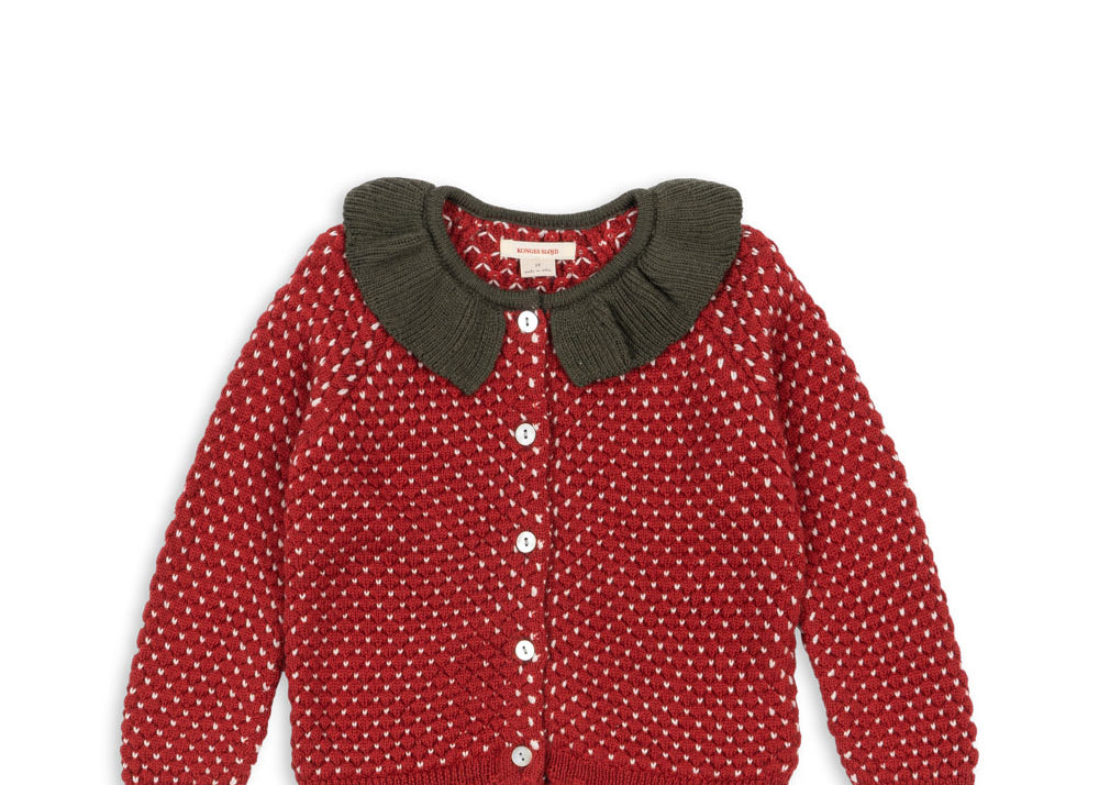 Konges Sløjd A/S Gebreide Cardigans barbados cherry