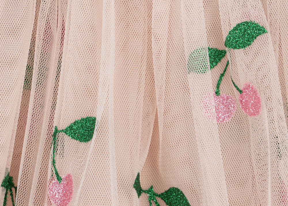 Konges Sløjd A/S Rokjes - Geweven ma grande cerise pink glitter