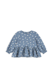 Konges Sløjd A/S Geweven Shirts boucle blue