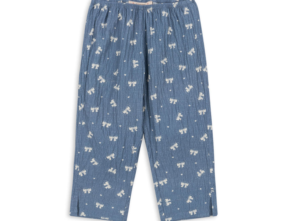 Konges Sløjd A/S WOVEN PANTS boucle blue