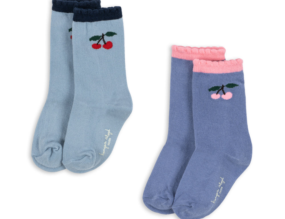 Konges Sløjd A/S SOCKS blue fog/purple impression