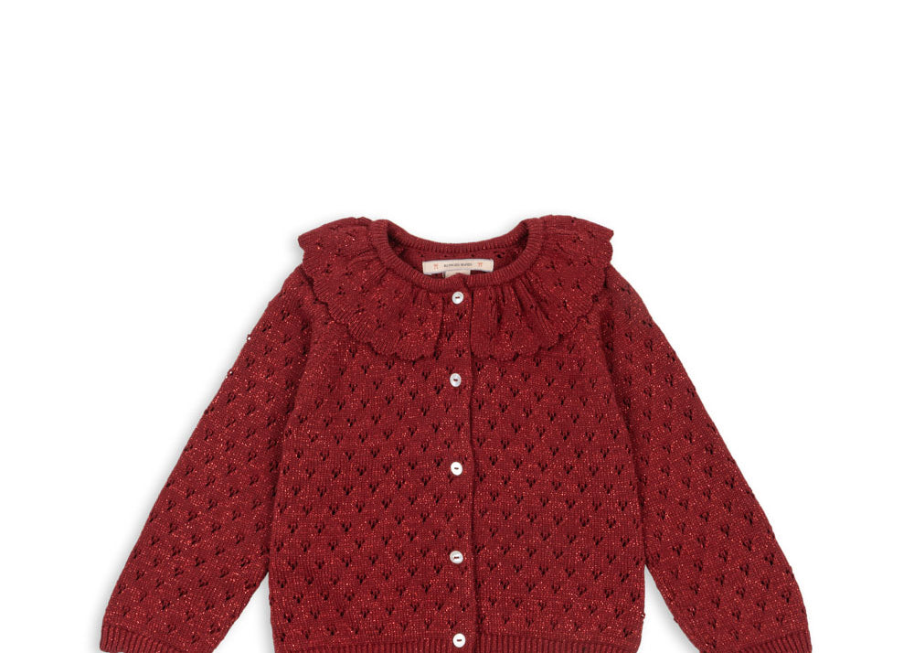 Konges Sløjd A/S Gebreide Cardigans red dahlia