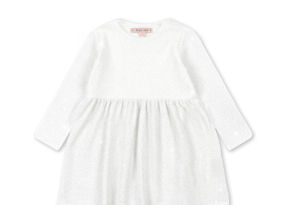 Konges Sløjd A/S Jersey Jurken white glitter