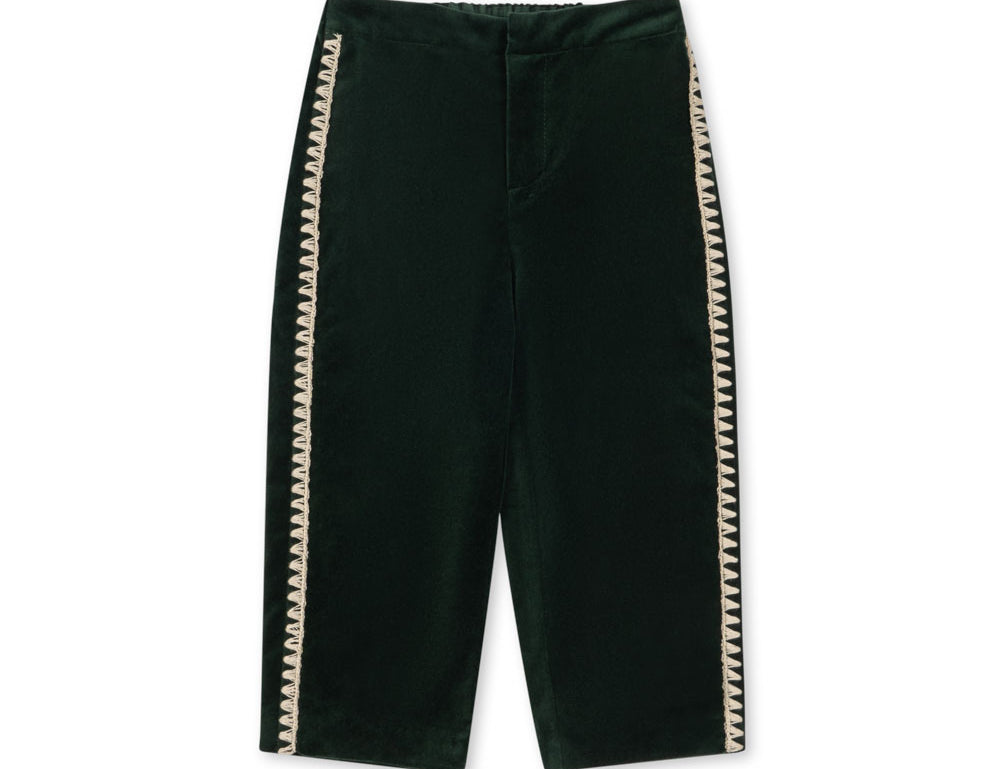 Konges Sløjd A/S WOVEN PANTS dark green