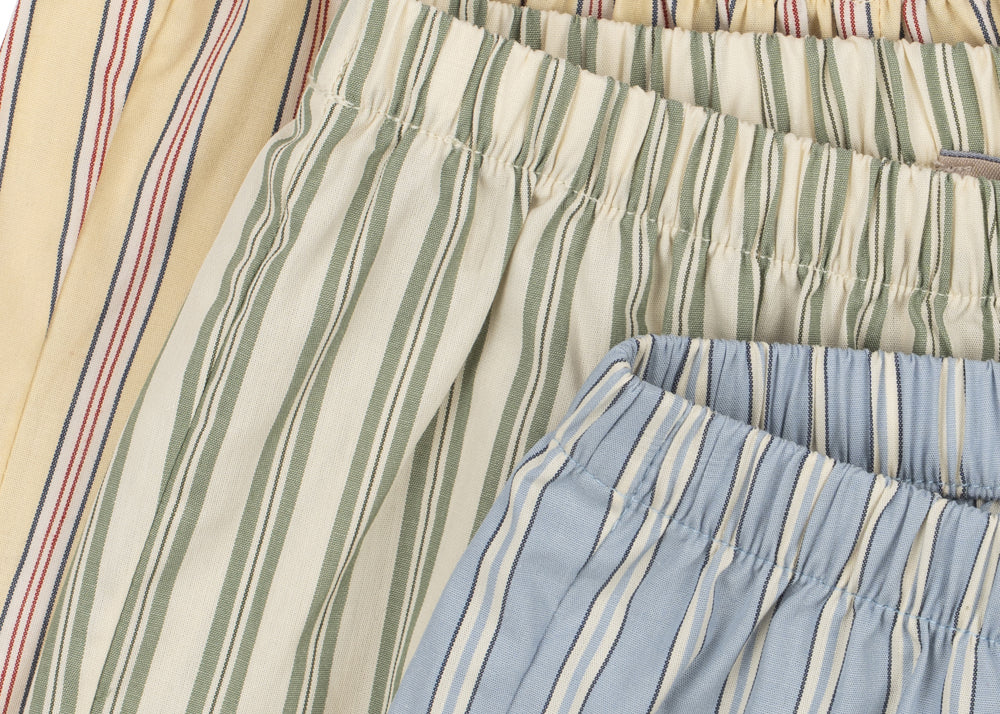 Konges Sløjd A/S WOVEN SHORTS & BLOOMERS soleil/bleu/basil stripe
