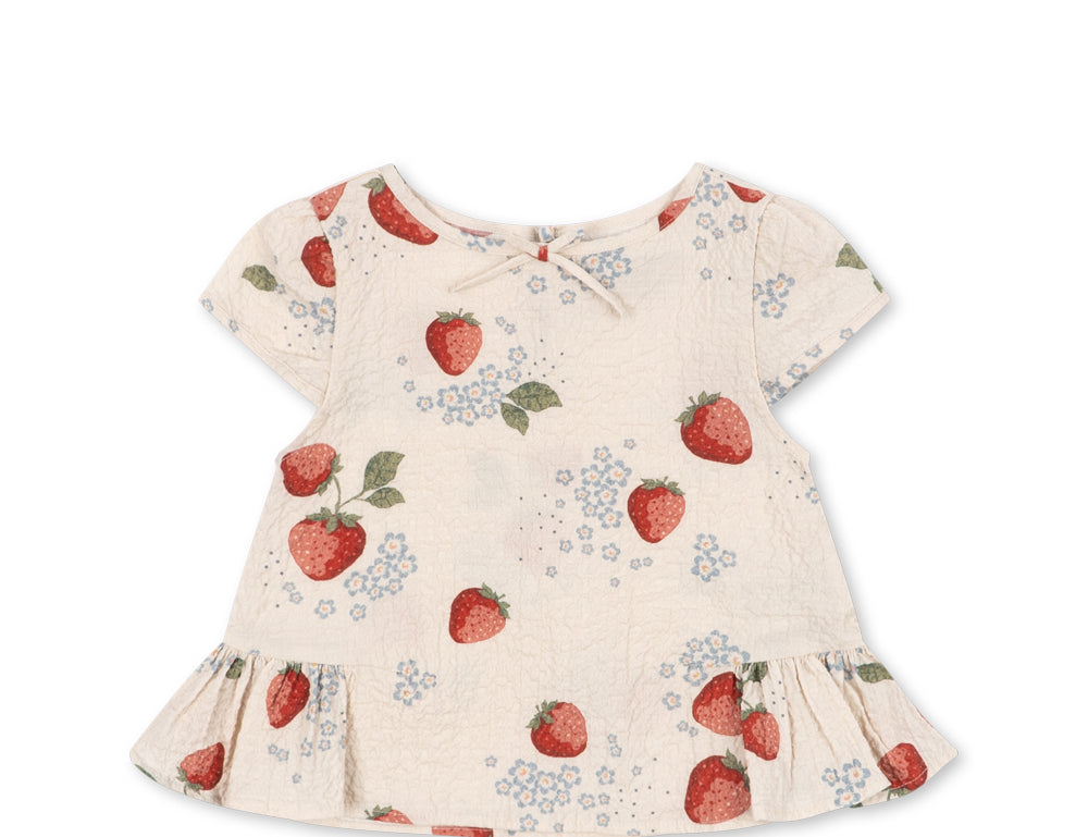 Konges Sløjd A/S WOVEN SHORT SLEEVE SHIRTS marmelade sun