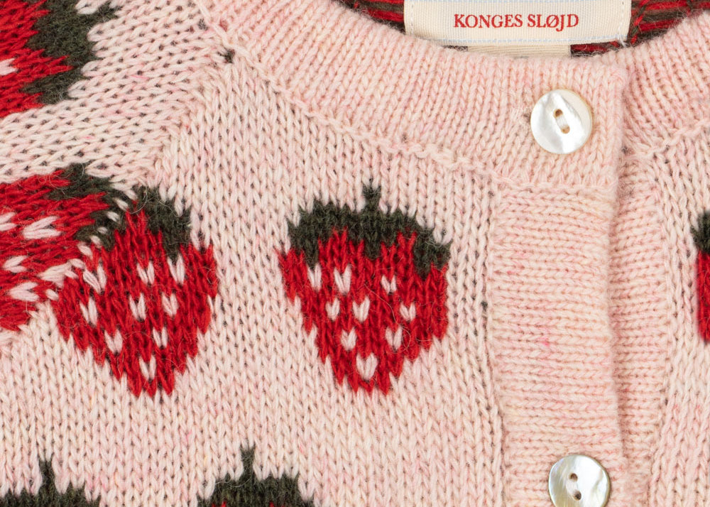 Konges Sløjd A/S Gebreide Cardigans strawberry