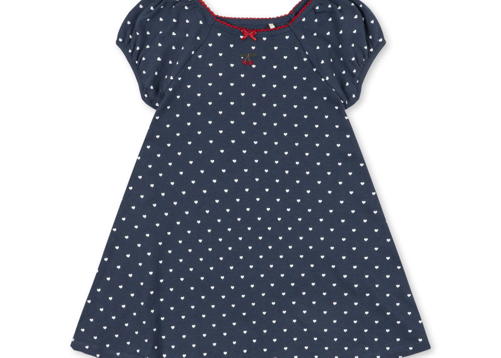 Konges Sløjd A/S Jersey Jurken heart blues