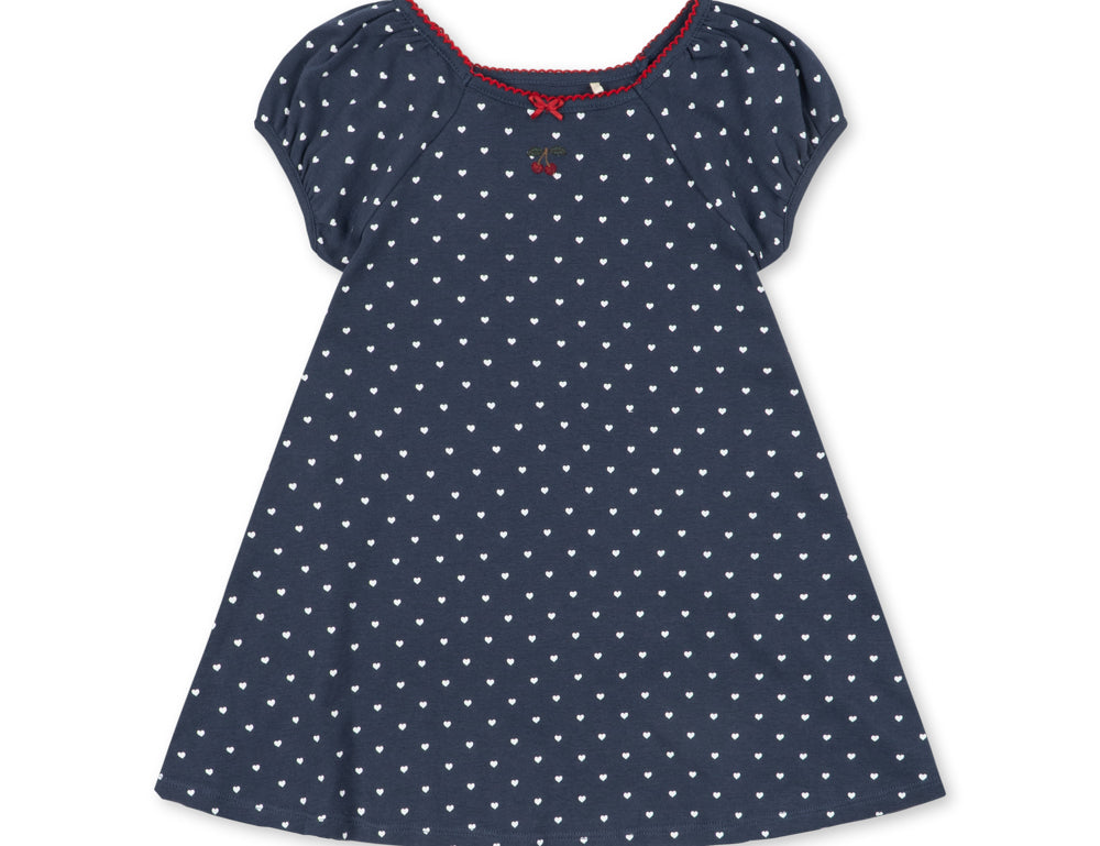 Konges Sløjd A/S JERSEY DRESSES heart blues