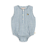 Konges Sløjd A/S WOVEN ROMPERS & JUMPSUITS trio bleu stripe