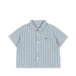 Konges Sløjd A/S WOVEN SHORT SLEEVE SHIRTS trio bleu stripe