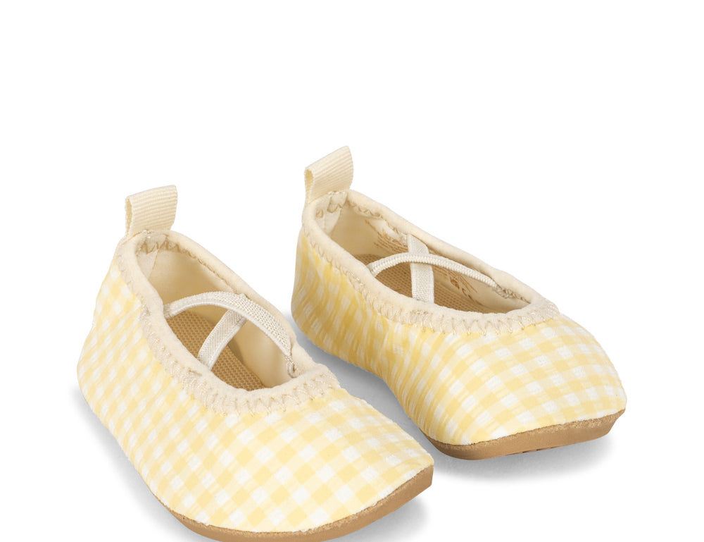 Konges Sløjd A/S UV SWIMSHOES banana almond check