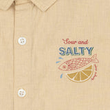 Konges Sløjd A/S WOVEN SHORT SLEEVE SHIRTS sea mist