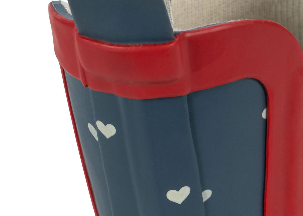 Konges Sløjd A/S Rubberlaarzen heart blues